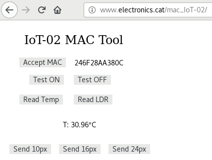 Gestión de la MAC con JavaScript en HTML